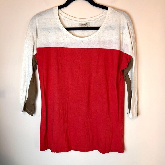 Lucky Brand Tops - Lucky Brand | Dolman 3/4 Sleeve Tee Red Small